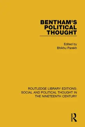 Parekh |  Bentham's Political Thought | Buch |  Sack Fachmedien