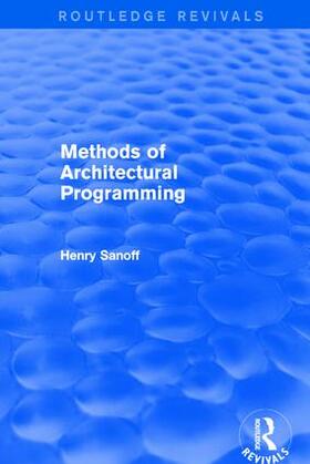 Sanoff |  Methods of Architectural Programming | Buch |  Sack Fachmedien