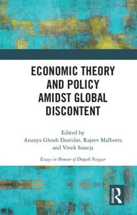 Malhotra / Suneja / Ghosh Dastidar |  Economic Theory and Policy amidst Global Discontent | Buch |  Sack Fachmedien