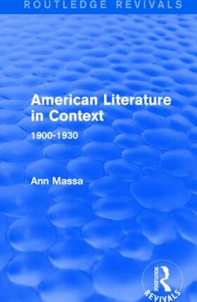 Massa |  American Literature in Context | Buch |  Sack Fachmedien