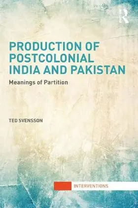 Svensson |  Production of Postcolonial India and Pakistan | Buch |  Sack Fachmedien