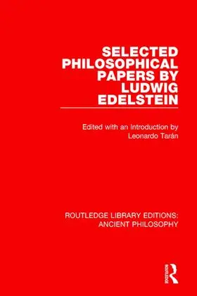 Tarán |  Selected Philosophical Papers by Ludwig Edelstein | Buch |  Sack Fachmedien