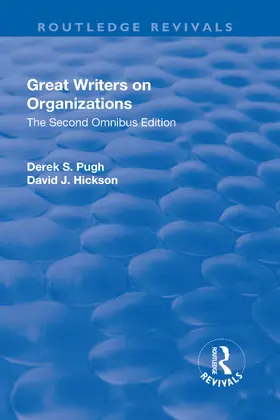 Pugh / Hickson |  Great Writers on Organizations: The Second Omnibus Edition | Buch |  Sack Fachmedien