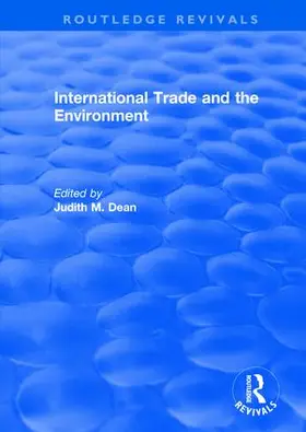 Dean |  International Trade and the Environment | Buch |  Sack Fachmedien