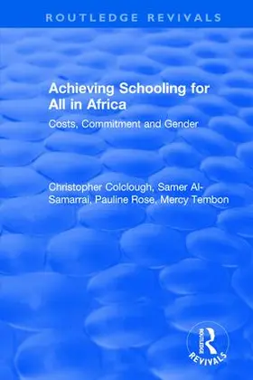 Colclough / Al-Samarrai / Tembon |  Achieving Schooling for All in Africa | Buch |  Sack Fachmedien