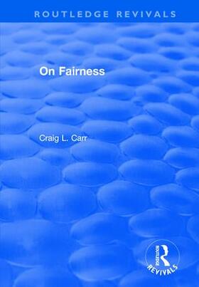 Carr |  On Fairness | Buch |  Sack Fachmedien