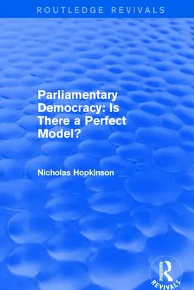 Hopkinson |  Parliamentary Democracy | Buch |  Sack Fachmedien