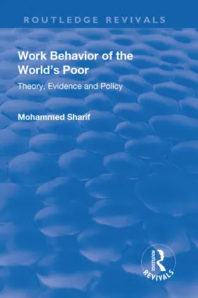 Sharif |  Work Behavior of the World's Poor | Buch |  Sack Fachmedien