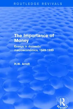 Arndt |  The Importance of Money | Buch |  Sack Fachmedien