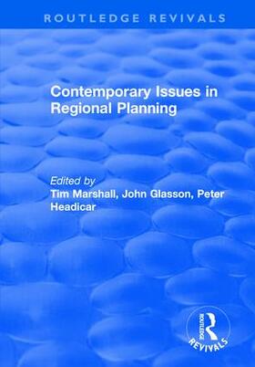 Glasson |  Contemporary Issues in Regional Planning | Buch |  Sack Fachmedien