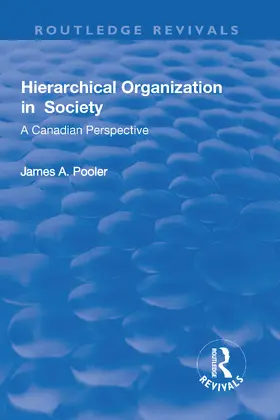 Pooler |  Hierarchical Organization in Society | Buch |  Sack Fachmedien