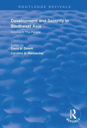 Hernandez / Dewitt |  Development and Security in Southeast Asia | Buch |  Sack Fachmedien