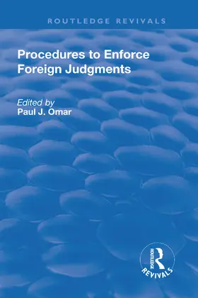 Omar |  Procedures to Enforce Foreign Judgments | Buch |  Sack Fachmedien