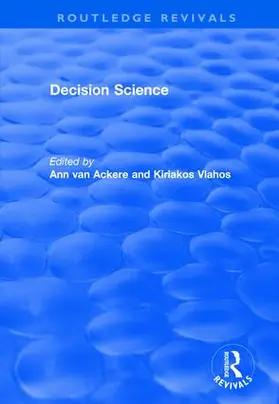 Van Ackere / Vlahos |  Decision Science | Buch |  Sack Fachmedien