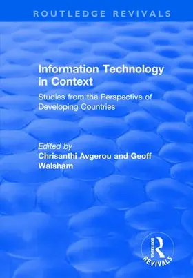 Avgerou / Walsham |  Information Technology in Context | Buch |  Sack Fachmedien