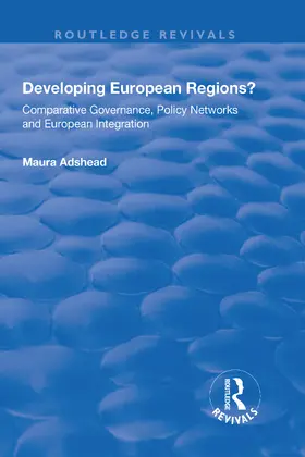 Adshead |  Developing European Regions? | Buch |  Sack Fachmedien