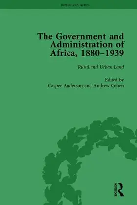 Anderson / Cohen |  The Government and Administration of Africa, 1880-1939 Vol 4 | Buch |  Sack Fachmedien