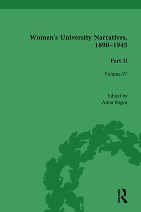 Bogen |  Women's University Narratives, 1890-1945, Part II | Buch |  Sack Fachmedien