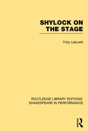 Lelyveld |  Shylock on the Stage | Buch |  Sack Fachmedien