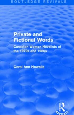 Howells |  Private and Fictional Words (Routledge Revivals) | Buch |  Sack Fachmedien