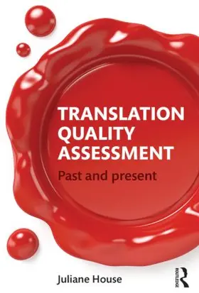 House |  Translation Quality Assessment | Buch |  Sack Fachmedien