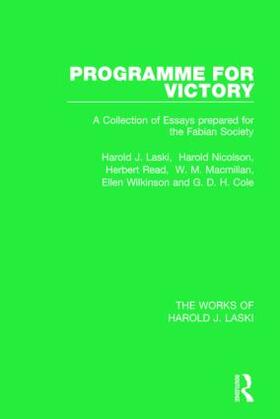 Laski / Nicolson / Read |  Programme for Victory (Works of Harold J. Laski) | Buch |  Sack Fachmedien