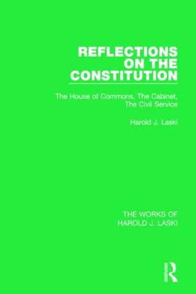 Laski |  Reflections on the Constitution (Works of Harold J. Laski) | Buch |  Sack Fachmedien