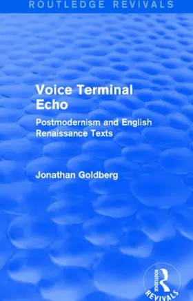 Goldberg |  Voice Terminal Echo (Routledge Revivals) | Buch |  Sack Fachmedien