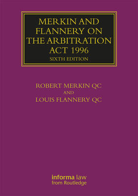 Merkin / Flannery QC |  Merkin and Flannery on the Arbitration Act 1996 | Buch |  Sack Fachmedien