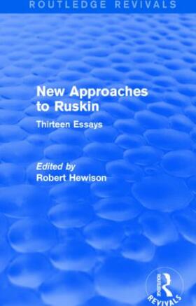 Hewison |  New Approaches to Ruskin | Buch |  Sack Fachmedien