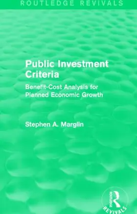 Marglin |  Public Investment Criteria | Buch |  Sack Fachmedien