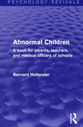 Hollander |  Abnormal Children | Buch |  Sack Fachmedien