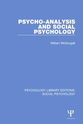 McDougall |  Psycho-Analysis and Social Psychology | Buch |  Sack Fachmedien