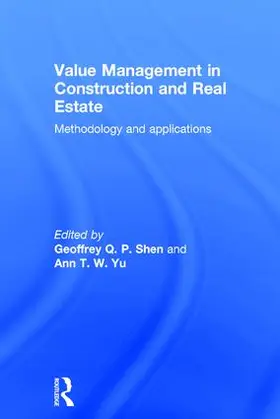 Shen / Yu |  Value Management in Construction and Real Estate | Buch |  Sack Fachmedien