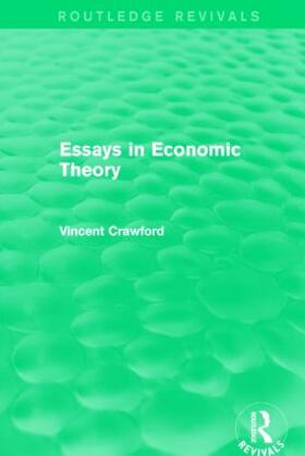 Crawford |  Essays in Economic Theory | Buch |  Sack Fachmedien