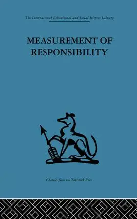 Jaques |  Measurement of Responsibility | Buch |  Sack Fachmedien