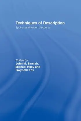 Fox / Hoey / Sinclair |  Techniques of Description | Buch |  Sack Fachmedien