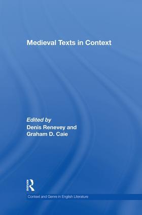 Caie / Renevey |  Medieval Texts in Context | Buch |  Sack Fachmedien