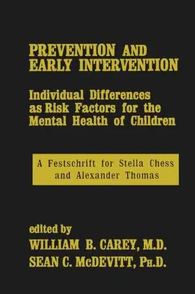 Carey / McDevit |  Prevention And Early Intervention | Buch |  Sack Fachmedien