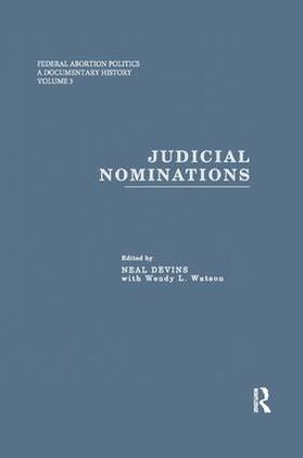 Devins / Watson |  Judicial Nominations | Buch |  Sack Fachmedien