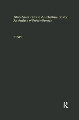 Stapp |  Afro-Americans in Antebellum Boston | Buch |  Sack Fachmedien