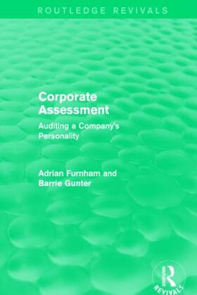 Furnham / Gunter |  Corporate Assessment | Buch |  Sack Fachmedien