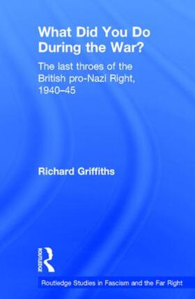 Griffiths |  What Did You Do During the War? | Buch |  Sack Fachmedien