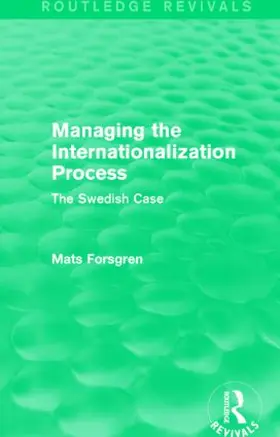 Forsgren |  Managing the Internationalization Process | Buch |  Sack Fachmedien