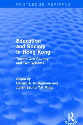 Postiglione / Yat Ming |  Education and Society in Hong Kong | Buch |  Sack Fachmedien