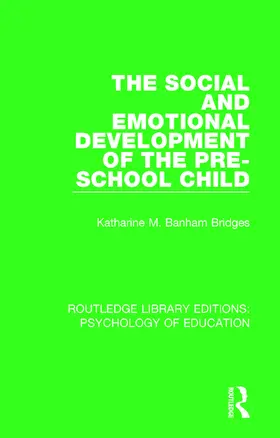 Banham Bridges |  The Social and Emotional Development of the Pre-School Child | Buch |  Sack Fachmedien