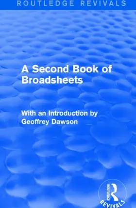 Various |  A Second Book of Broadsheets (Routledge Revivals) | Buch |  Sack Fachmedien