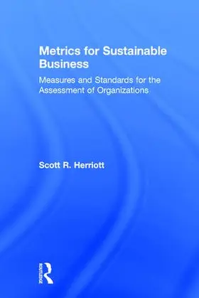 Herriott |  Metrics for Sustainable Business | Buch |  Sack Fachmedien