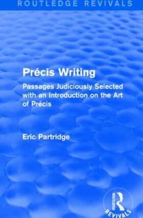 Partridge |  Pre cis Writing | Buch |  Sack Fachmedien