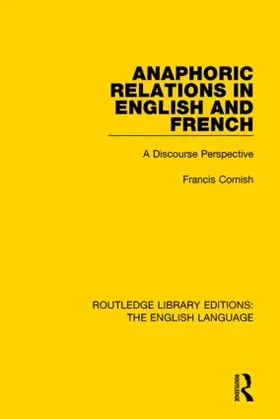 Cornish |  Anaphoric Relations in English and French | Buch |  Sack Fachmedien